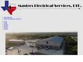 Masters Electrical Services website homepage