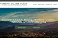 Vermont Granite Works website homepage