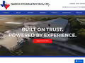 Masters Electrical Services website homepage