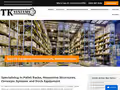 TK Systems website homepage